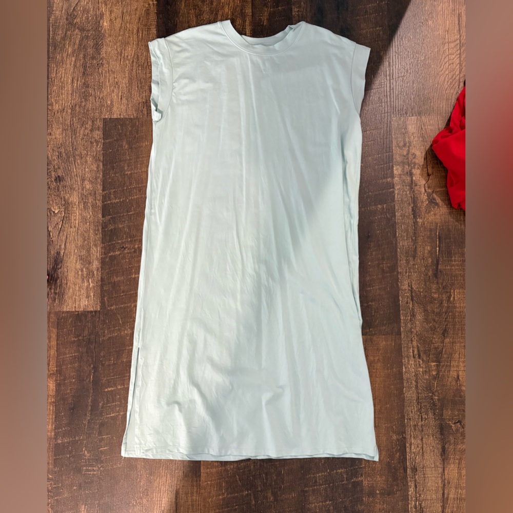 a new day Sky Blue/aqua  Sleeveless Midi Dress